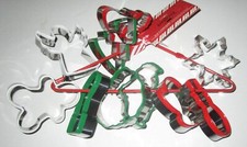 CHRISTMAS COOKIE CUTTER SET  10 Pieces on a Red Hanger by Ciroa "The Bakehouse"