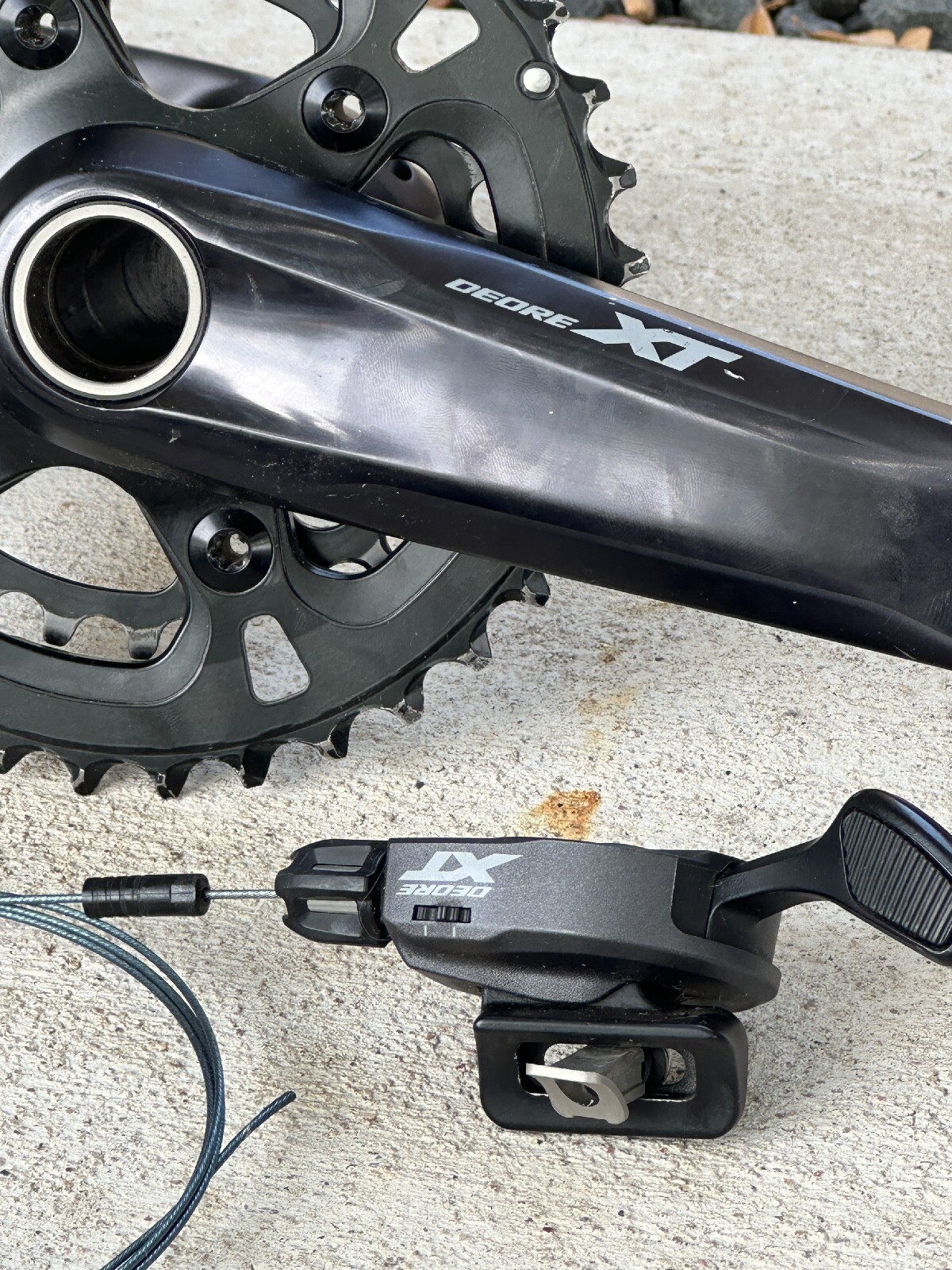 SHIMANO Deore XT M8100 2x12 Speed MTB Groupset & sram Brakes Rotors EUC