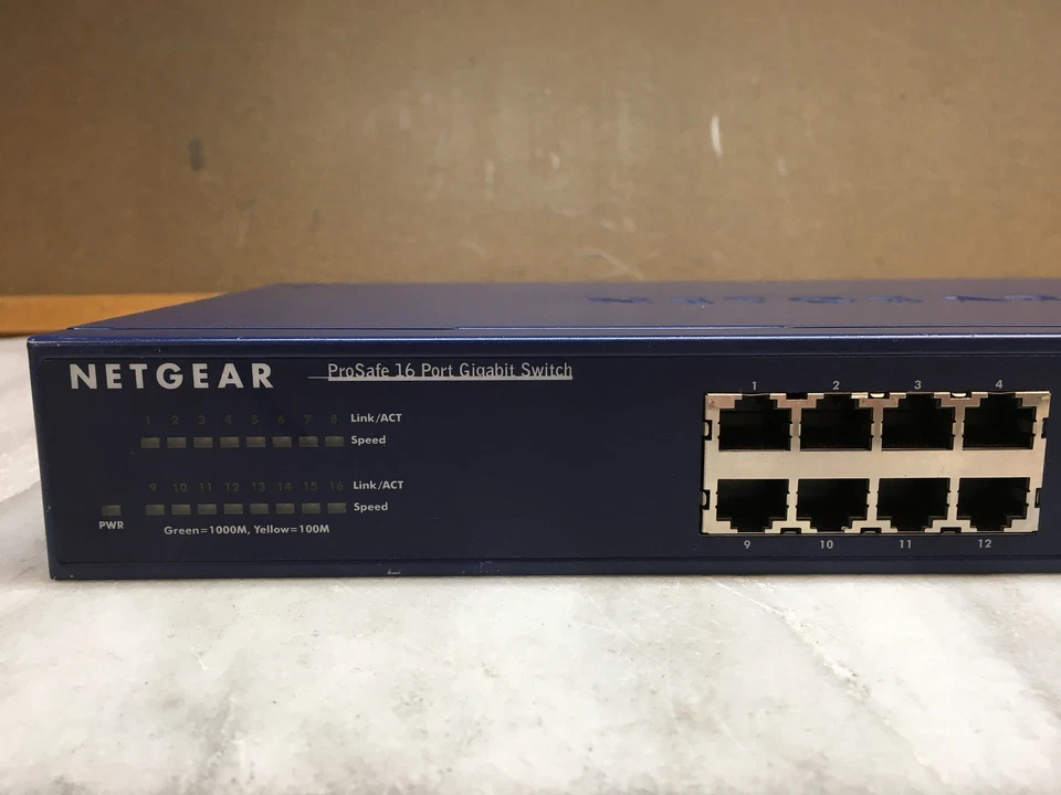 Netgear ProSafe 16-Port Gigabit Ethernet Switch JGS516 v2 UNT ONLY FREE SHIPPING - Image 2 of 4