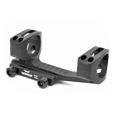 WARNE 20MOA, Extended Skeletonized 30mm MSR Mount, Black (LRSKEL30TW)