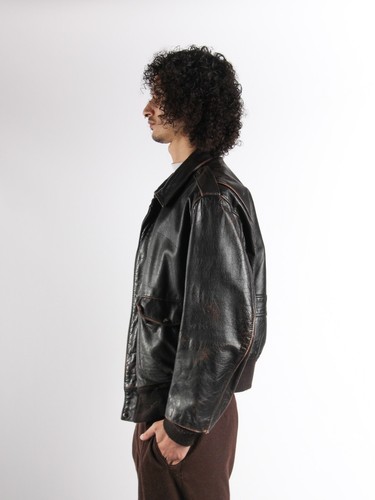 Vintage Leather Jacket Schott NYC Made in USA Rare Size M - Picture 4 of 5