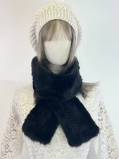 Unisex Handmade Genuine Mink Fur Braided Neck Warmer Scarf OSMulti-way Wearing