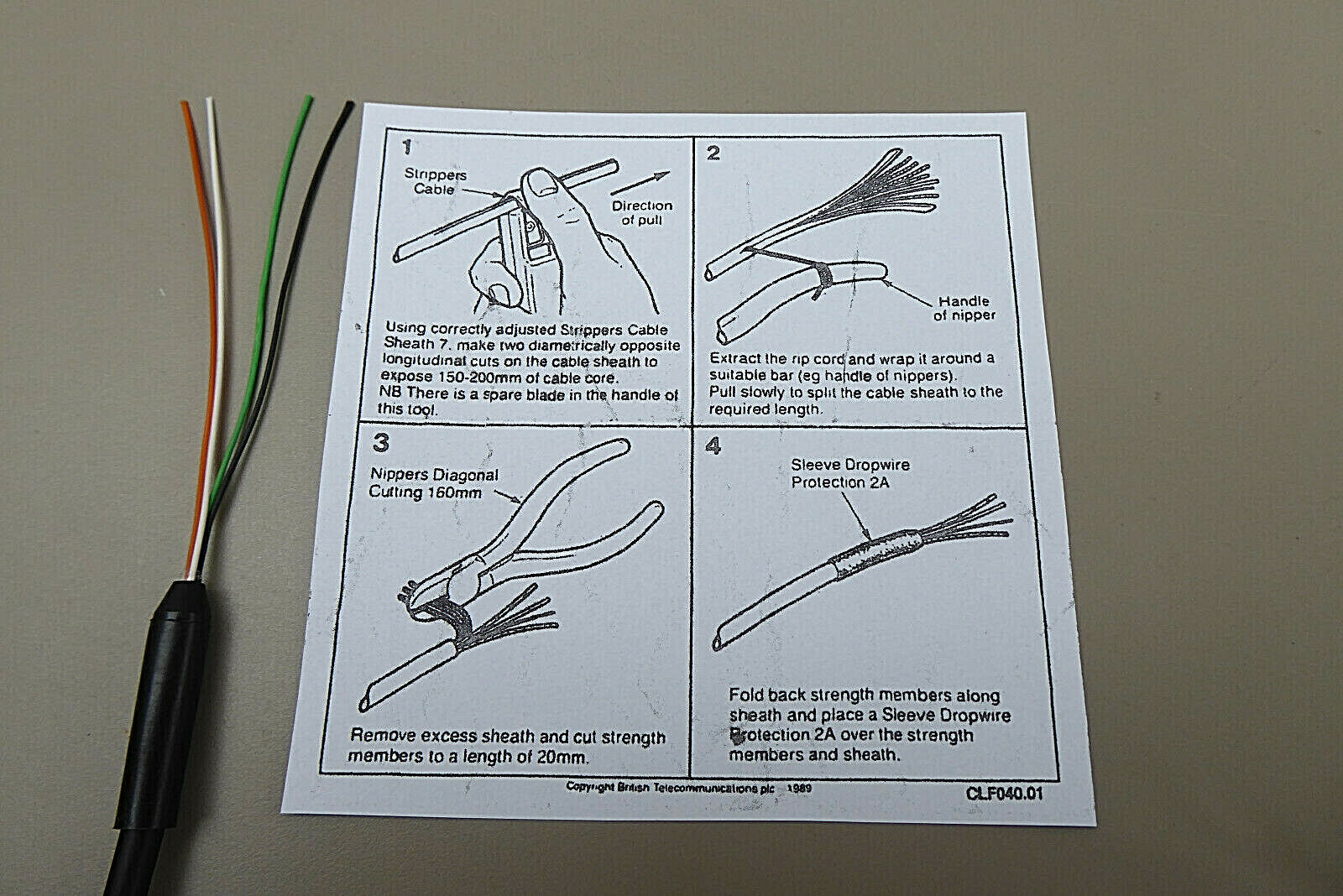 2 x Sleeve Protection 2A for BT Overhead Telephone Cable,Dropwire 10,11.12,14,15 eBay