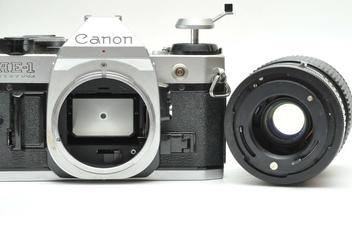 Canon AE-1 Program 35mm Film Camera w/ Sears 28-85 MF Lens | eBay