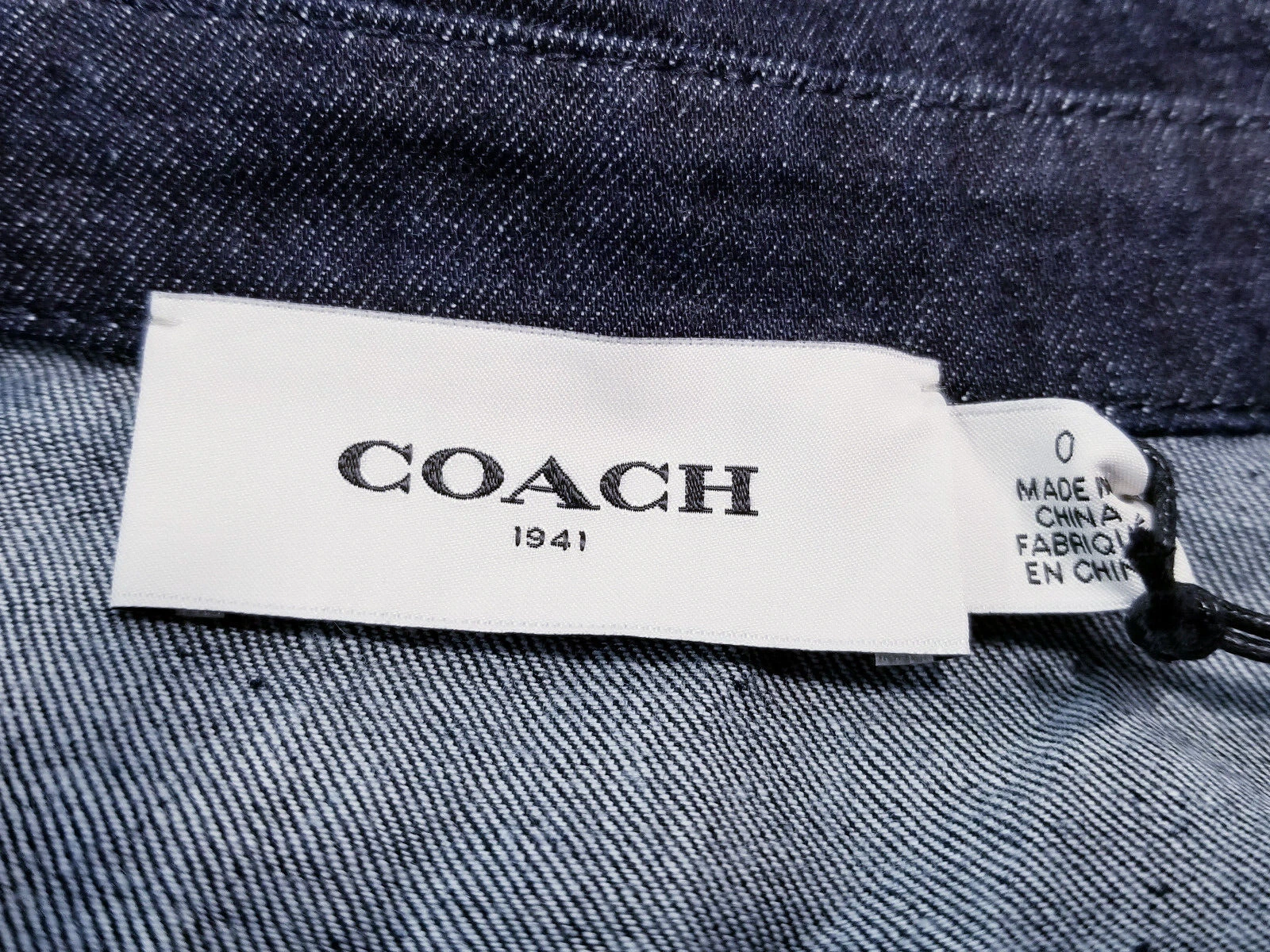 Coach 67705 Mini Abito Denim Tg 0