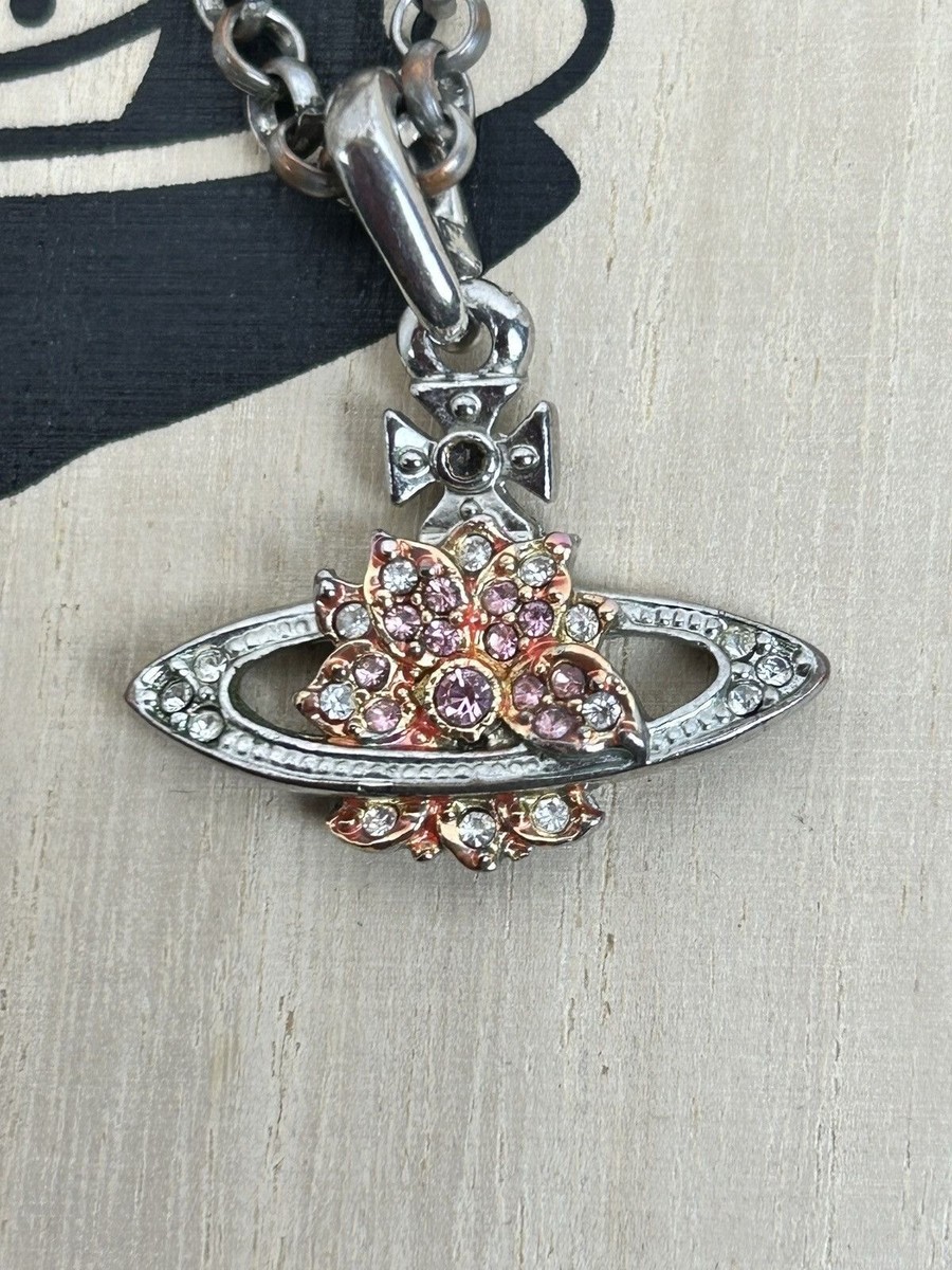 アクセサリー vintage Vivienne Westwood necklace Vintage Vivienne Westwood Crystal Lotus Flower Orb Necklace