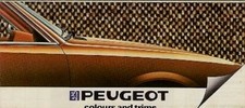 Peugeot Colour & Trim 1982-83 UK Market Foldout Brochure 104 305 505 604