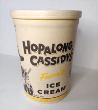 1950s Hopalong Cassidy's Favorite Ice Cream Quart Container quality Bulk VG++