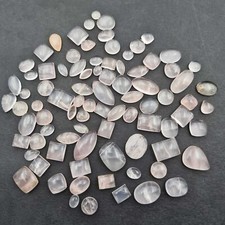 Natural Rose Quartz Mix shape Cabochon Loose Gemstone Lot 12 Pcs 10-25 MM 100 CT
