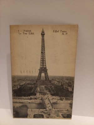 Old French Postcard France  3. Paris La Tour Eiffel from 1924