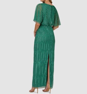 adrianna papell green beaded dress Buy Blouson Long from Next USA tie occasion Adrianna Papell Women's Beaded Floral