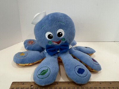 Kids II Baby Einstein Octopus Plush Blue Colors Sounds  English French Spanish