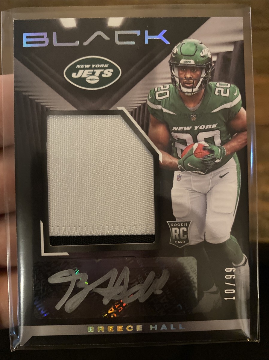 2022 Panini Black Breece Hall RPA Rookie Patch Auto #/99 New York