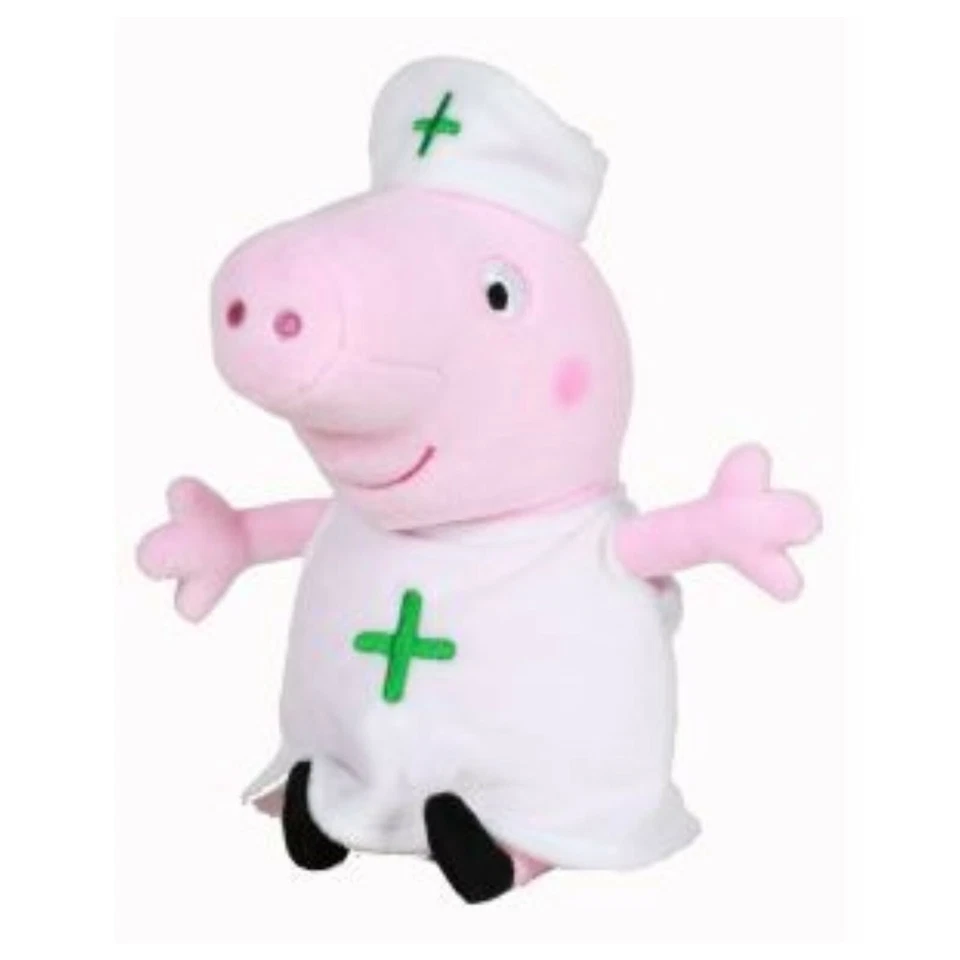 Peppa Wutz Krankenschwester Plüsch 22 cm oder 28 cm Peppa Pig Stofftier