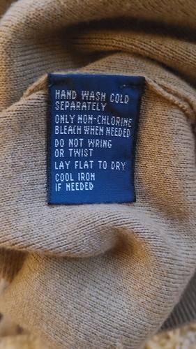 Polo Ralph Lauren Men's XL 100% Pima Cotton Light Brown V Neck Sweater Pullover - Picture 7 of 13