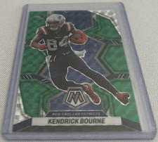 2022 Panini Mosaic Football Kendrick Bourne New England Patriots Green Mosaic