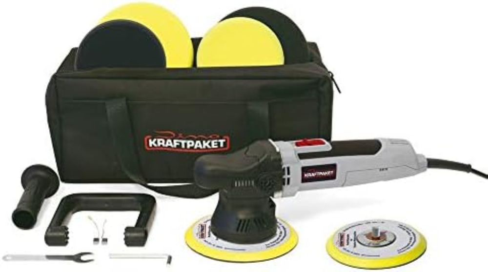 Dino KRAFTPAKET Lucidatrice eccentrica, 9 mm - 650 W, per auto, barca, auto, set