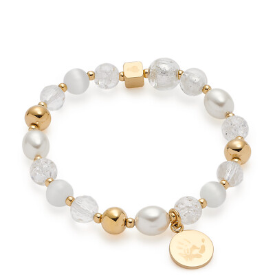 Leonardo Schmuck Armband Bracelet Hope Darlin´s 018113 Farbe Gold Weiß