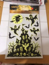 HALLOWEEN Decoration WINDOW CLINGS Ghost/haunted House/witches