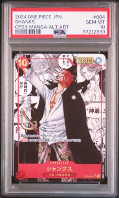 PSA 10 Shanks OP09-004 Manga Alt Art Emperors in the New World