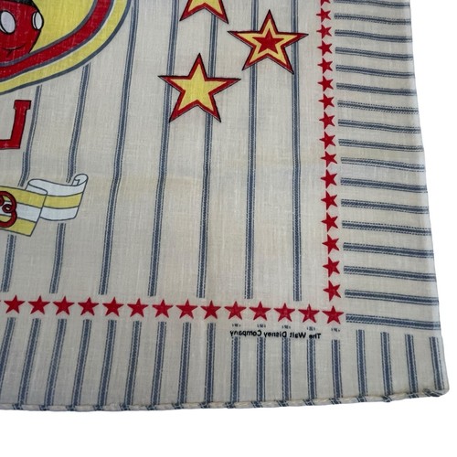 Vtg Disney Mickey Mouse LTD Est 1928 Bandana Scarf Stars Stripes Patriotic USA - Picture 10 of 16