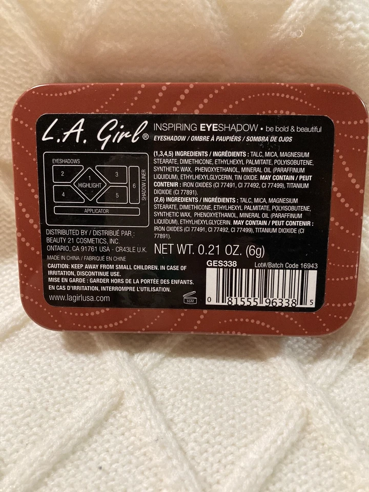 LA Girl  Inspiring Eyeshadow Palette - Be Bold & Beautiful - Image 2 of 3