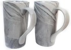 20oz Large Marble Coffee Mugs – Set of 2 Tall Ceramic Cups, Tea & Beer Mug Gift