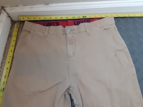 Boy's Levi's 502 Regular Chino Khaki Knit Jeans Size 20 Reg 30 x 32 #S49 - Picture 2 of 5