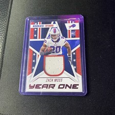 2020 ROOKIES & STARS FOOTBALL - ZACK MOSS - Year one rookie patch YO-ZM