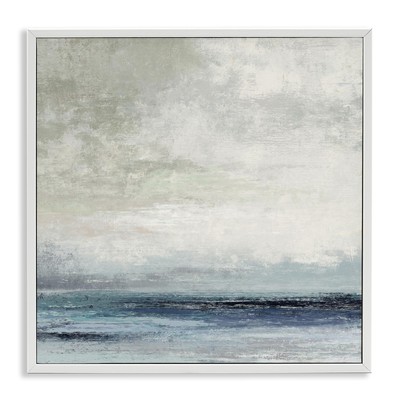 Rainy Sea Shoreline Cloudy Sky Abstract Viewpoint, Design by Suzanne Nicoll