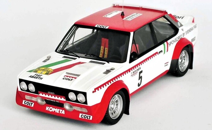 Fiat 131 Abarth Sweden 1977 Trofeu RRse15 Voiture Miniature No.5 1/43