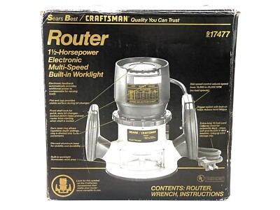 NEW Vintage Sears Craftsman 1-1/2 HP Variable Speed Electronic Router 315.174771