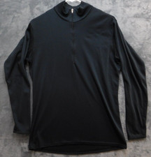 Patagonia Capilene 1/4 Zip Pullover Base Layer Men's M Black VTG Made in USA