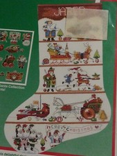 Dimensions SANTA Collection Stocking counted cross stitch 1991 8410 16 SEALED