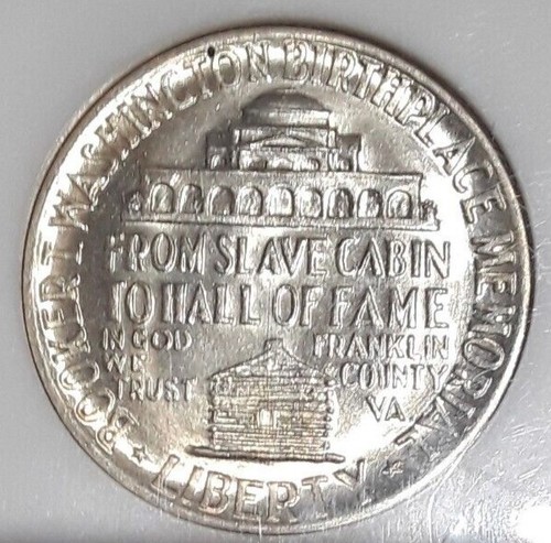 1946 NGC MS65 BOOKER T. WASHINGTON 50C Silver Commemorative Certified / Graded - Picture 5 of 8