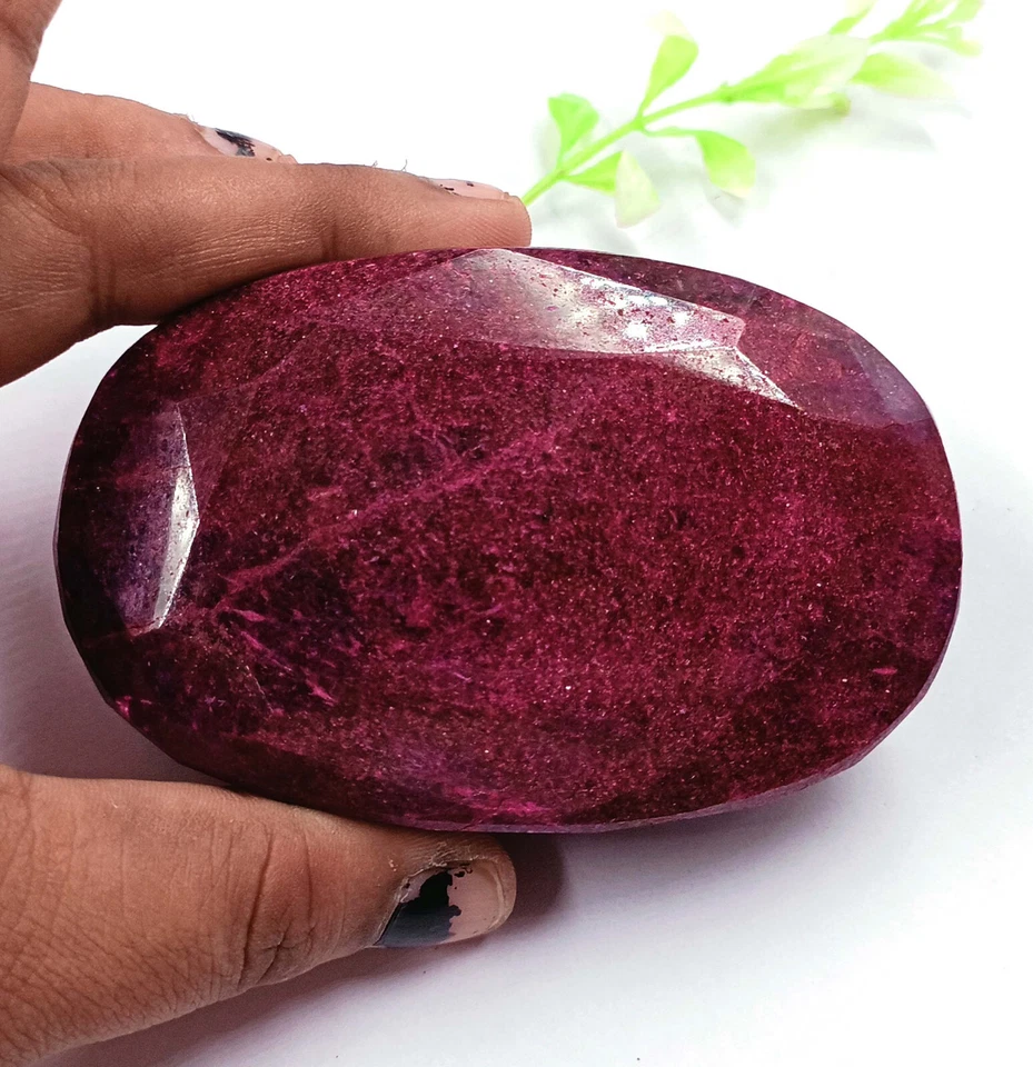 Piedra preciosa suelta corte ovalado certificado EGL rubí rojo natural de 2425 quilates 25S  Foto 4 de 4