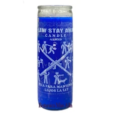 Veladora Contra La Ley - Law Stay Away  Prayer and Spiritual Candle