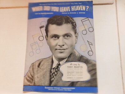 When Did You Leave Heaven? Vintage Sheet Music by Bullock and Whiting c1936