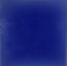 S 006 Mexican Tile sample Ceramic Handmade 4x4 inch, COBALT BLUE