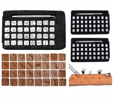 Leather Stamping Tools Set Craft Carving Saddle Alphabet Number Punching Tools