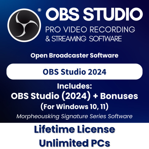OBS Studio PRO 2024 - Video Recording | Live Streaming Screen Recording Software - Afbeelding 1 van 9