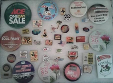 Ace Hardware Pins & Buttons - Lot of 40+