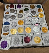 Lot of (25) Mixed Mardis Gras Tokens/Doubloons From The 1960's, 1970's & 1980's