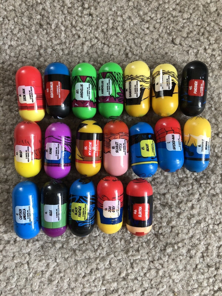 Lot Of 19 Marvel Mighty Beanz Beans Superhero Moose Toys 2003 | eBay