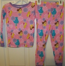Disney Princess Pink Purple 2 Piece Long Pajama PJ Girls Size 2T NWT