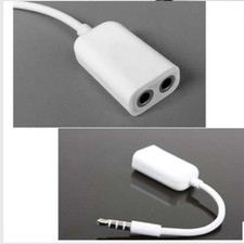 2pcs 1to2 Stereo Audio Headphone Headset Earphone Splitter Cable iPhone 3.5mm
