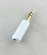 3.5mm Male Plug 3 Pole Stereo Repair Audio Earphones TRS Connector Solder White