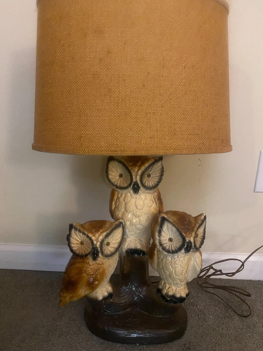Vintage chalkware table sale lamps