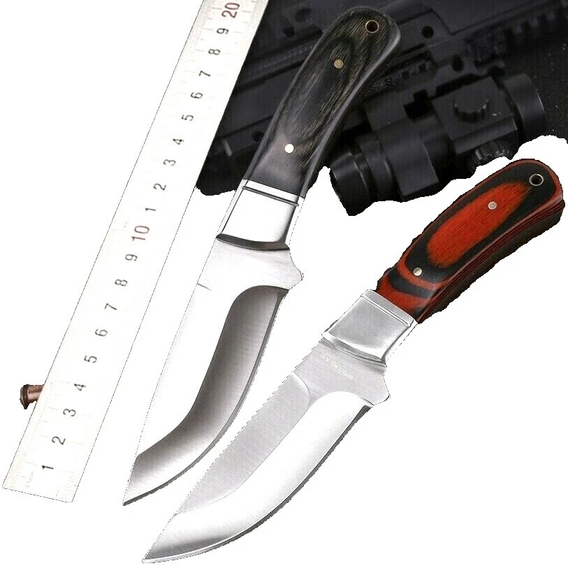 Carbon Steel Blade Drop Point Encapsulated Collectible Fixed Blade Knives