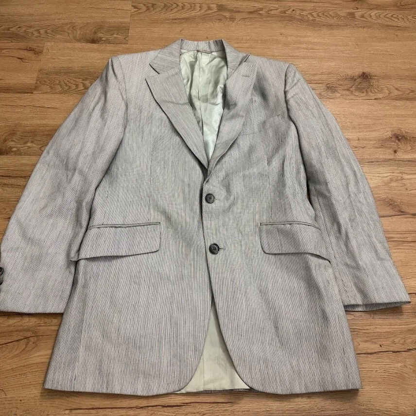 Giacca tuta Givenchy Gentlemen Paris grigio 2 bottoni blazer cappotto sportivo 36R